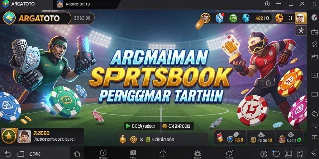 Tampilan menarik dari gameplay taruhan olahraga di ARGATOTO.