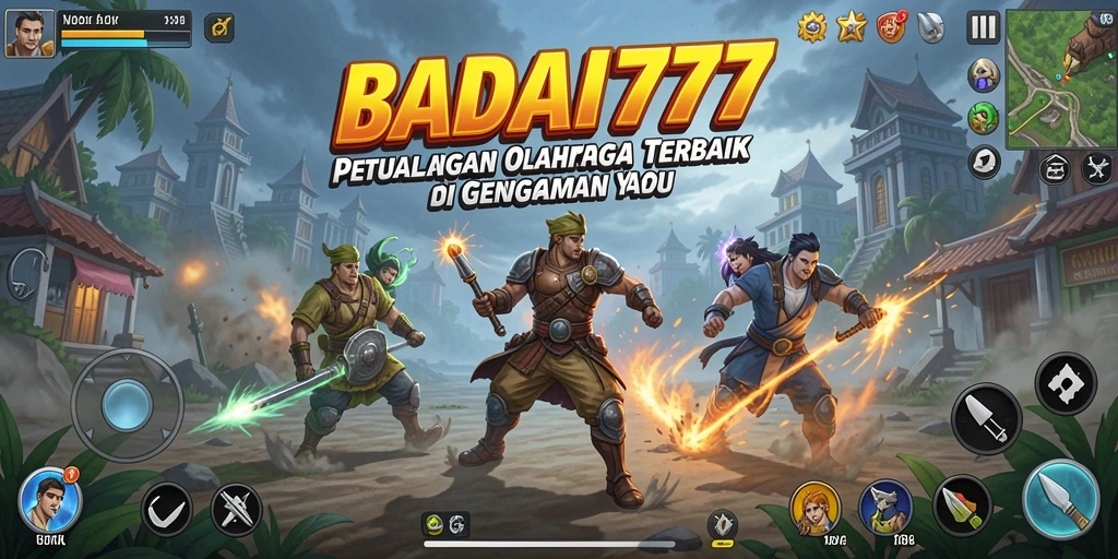 Tampilan gameplay seru BADAI777 yang menunjukkan aksi olahraga yang mendebarkan.