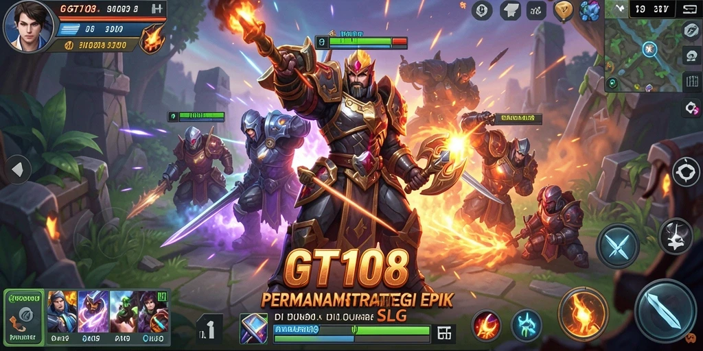 Tangkapan layar gameplay <strong>GT108</strong> menampilkan aksi strategi mendebarkan.