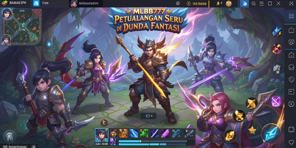 Screenshot menampilkan gameplay petualangan MLBB777 yang menantang.