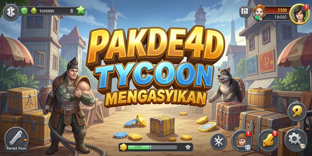 Screenshot PAKDE4D menampilkan gameplay seru dalam membangun bisnis.
