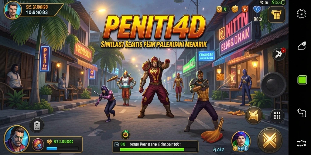 Screenshot gameplay PENITI4D menampilkan situasi simulasi yang menarik dan interaktif.