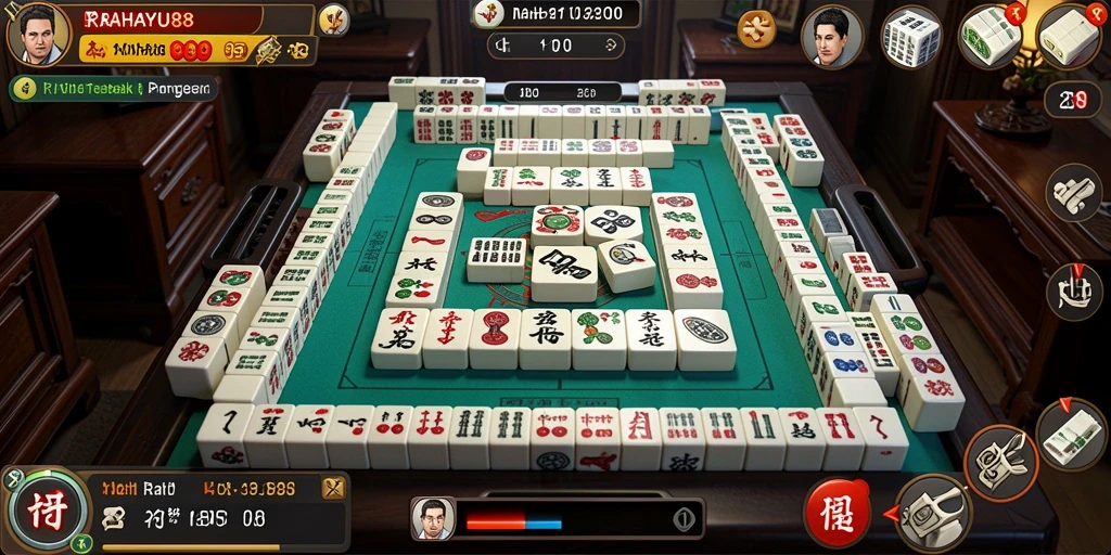 Tampilan gameplay Mahjong yang menarik di RAHAYU88.