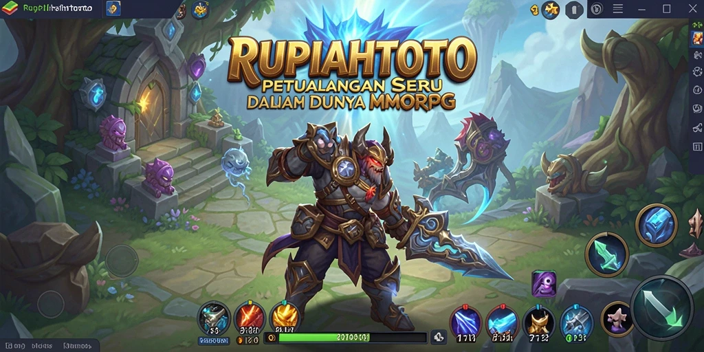 Tampilan gameplay seru di dunia MMORPG RUPIAHTOTO.