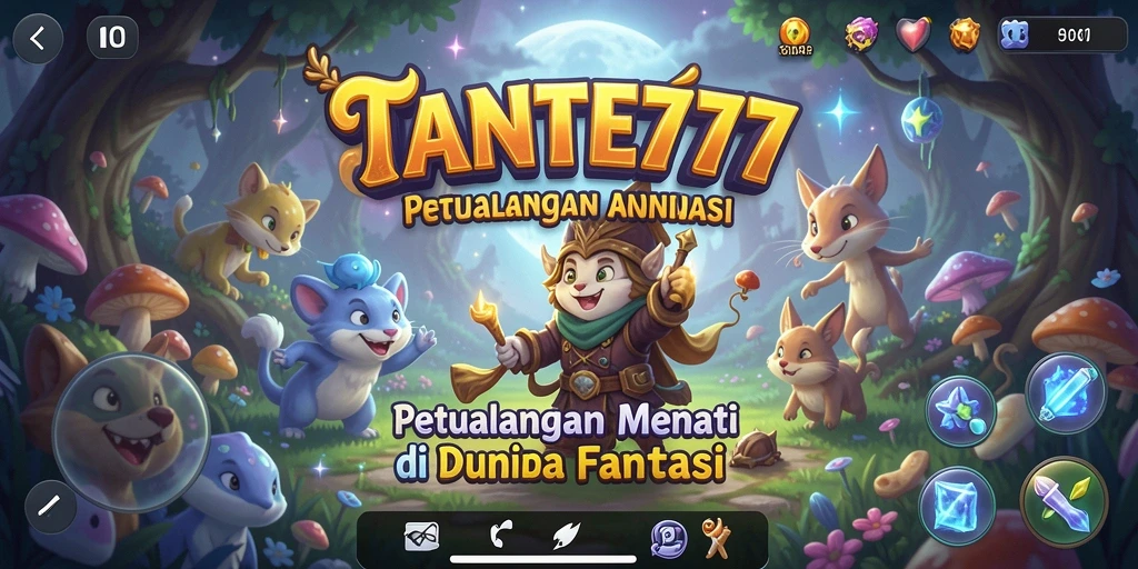 Tampilan gameplay TANTE777 yang menampilkan petualangan seru dan menegangkan.